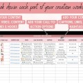 30 Day Editable Social Media Content Calendar | PLR MRR Digital Download