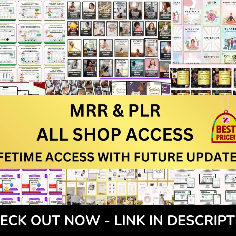 30 Day Editable Social Media Content Calendar | PLR MRR Digital Download