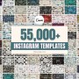 55,000+ Canva Instagram Templates Social Media Kit | PLR & MRR Rights | Resellable Digital Products for Social Media Sellers