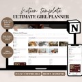 2026 Ultimate Notion Girl Planner Notion Template Aesthetic All In One Notion Planner Student Dashboard Editable 2026 Notion Life Planner
