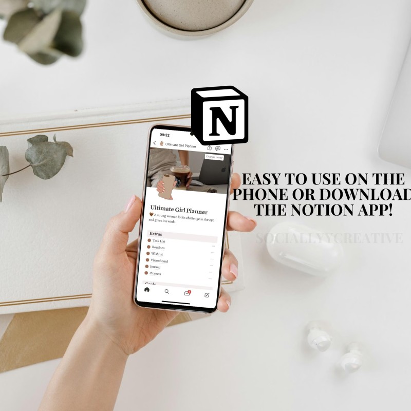 2026 Ultimate Notion Girl Planner Notion Template Aesthetic All In One Notion Planner Student Dashboard Editable 2026 Notion Life Planner