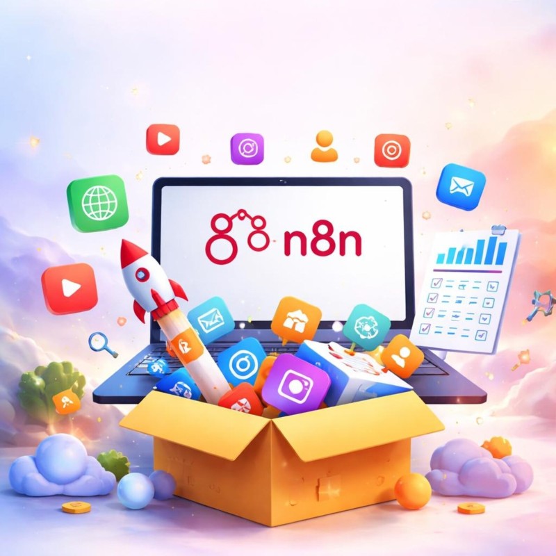 8000+ n8n Automation Templates Bundle | AI Workflows, Social Media Automation, Marketing, Content Creation Toolkit DRDOOMIARTS