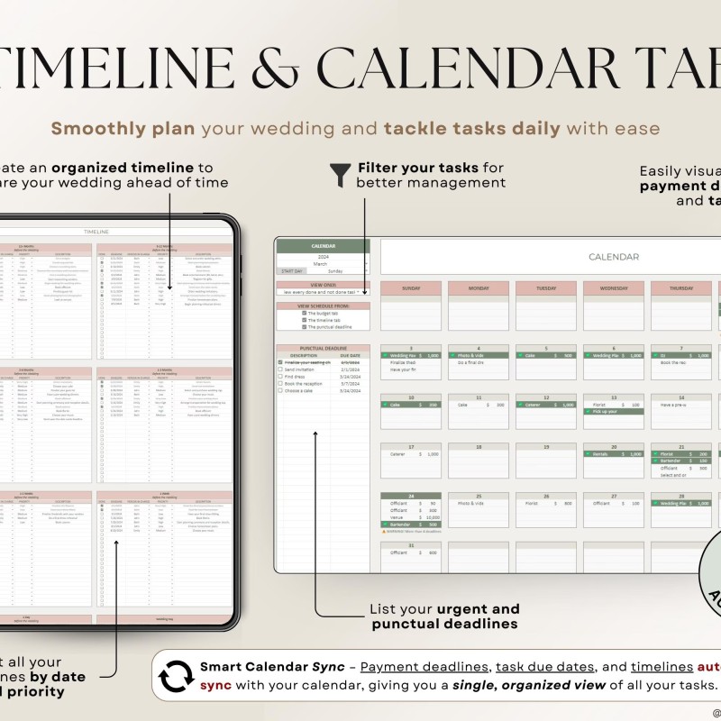 Wedding Planner Spreadsheet Wedding Budget Tracker Wedding Timeline Checklist Guest List Tracker Wedding Itinerary Seating Plan Wedding Gift