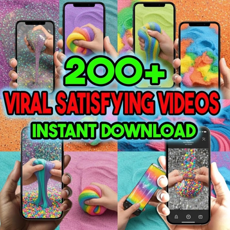 130000 Videos Bundle: Satisfying, Luxury, Animated AI, Motivational, Funny, Cat, Gym Instagram Reels, YouTube Shorts, TikTok