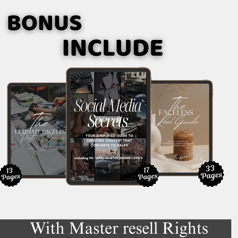 400+ Faceless Instagram Carousel Templates Canva | Aesthetic IG & TikTok Slides | PLR MRR Digital Product to Resell