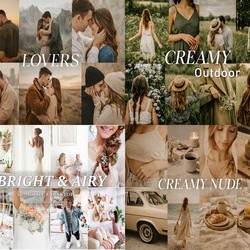 80 Natural LIGHTROOM Presets, Spring Outdoor Preset, Creamy Preset, Bohemian Preset, Warm Light Filter, Mobile Preset, Bright Desktop Preset