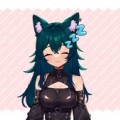 Black Wolf Girl Vtuber Model: Fully Rigged, Customizable (PNGTuber)