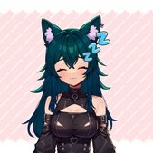 Black Wolf Girl Vtuber Model: Fully Rigged, Customizable (PNGTuber)