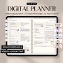 Digital Planner Undated, iPad & Android Planner, GoodNotes Calendar, Daily Weekly Monthly Journal with Stickers, iPad Planner for 2025 2026