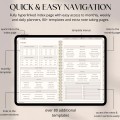 Digital Planner Undated, iPad & Android Planner, GoodNotes Calendar, Daily Weekly Monthly Journal with Stickers, iPad Planner for 2025 2026