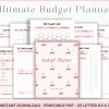 Printable Monthly Budget Planner: Bill Tracker, Savings & Debt (PDF Download)