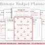 Printable Monthly Budget Planner: Bill Tracker, Savings & Debt (PDF Download)