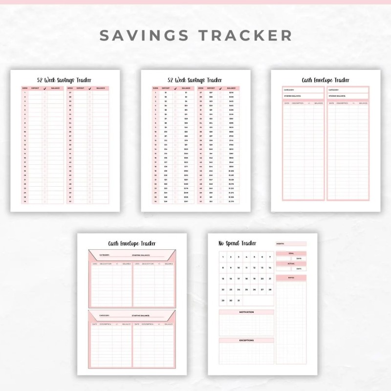 Printable Monthly Budget Planner: Bill Tracker, Savings & Debt (PDF Download)