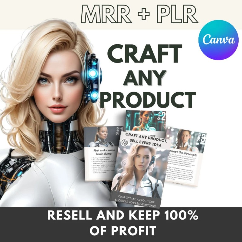 Chat GPT Canva Guide Craft & Sell Digital Products (Digital Download)